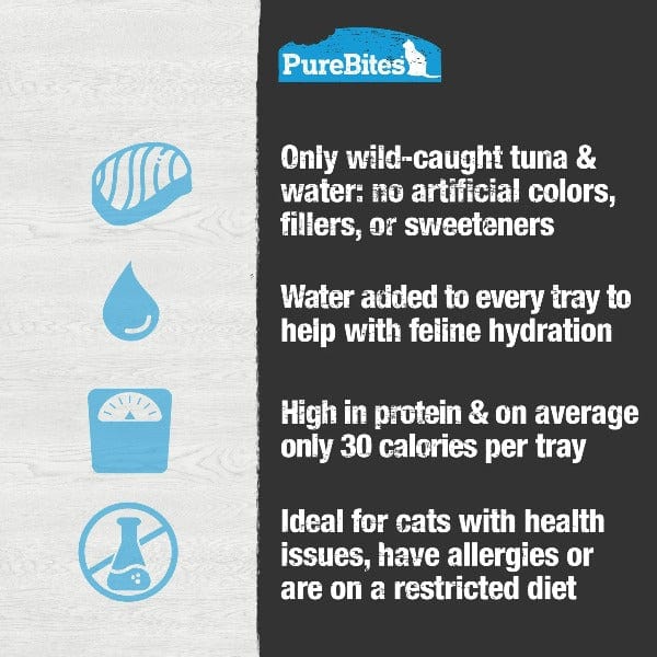 PureBites Wild Tuna Mixers - Premium Limited Ingredient Cat Treats, Toppers, and Appetizers