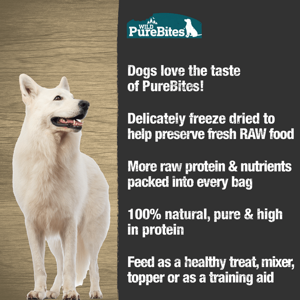 PureBites All - Natural Wild Freeze - Dried Smelt Canine Treats, Premium 60g (2.1 oz) Dog Snack