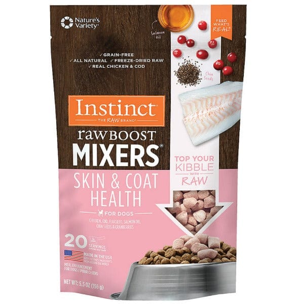 Instinct Raw Boost Mixers Dog Food Topper for Optimal Skin and Coat Health
