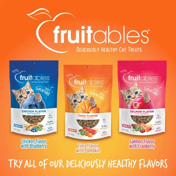 Fruitables Healthy Low - Calorie Cat Treats with Tuna and Pumpkin Flavor