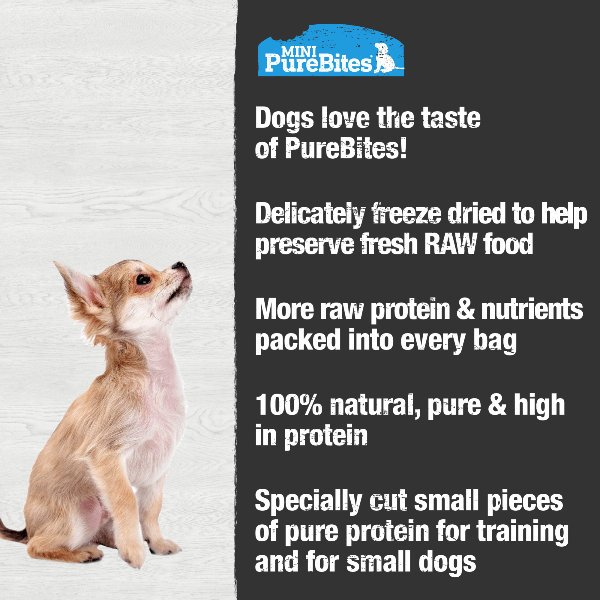 PureBites 68g Freeze-Dried Mini Lamb Liver Dog Treats for Training