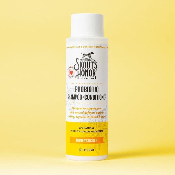 Skout's Honor Honeysuckle Probiotic Shampoo and Conditioner for All Pets