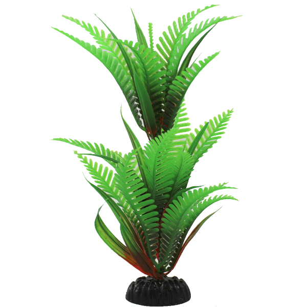 Green Fern Style Plastic Aquarium Decorative Fish Gear Plants (Set of 8)
