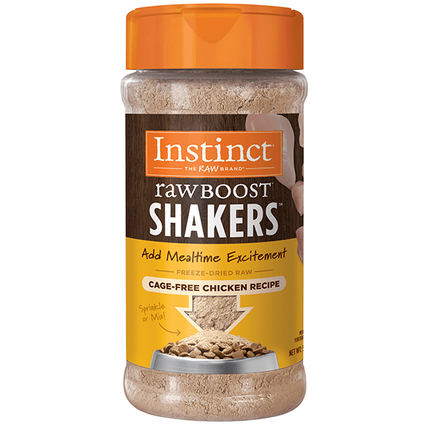 Instinct Raw Boost Shakers - Premium Cage - Free Chicken Recipe Dog Food Topper for a Nutritious Meal Addition