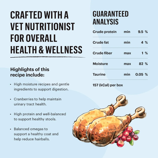 The Honest Kitchen Grain - Free Minced Turkey Wet Cat Food, Case of 12 (Special Order)
