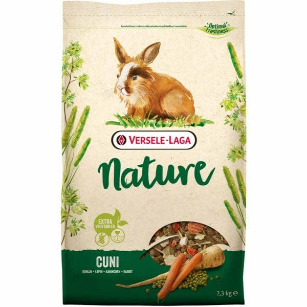 Versele-Laga Adult Rabbit Food - Nature Cuni for Dwarf and Regular Rabbits