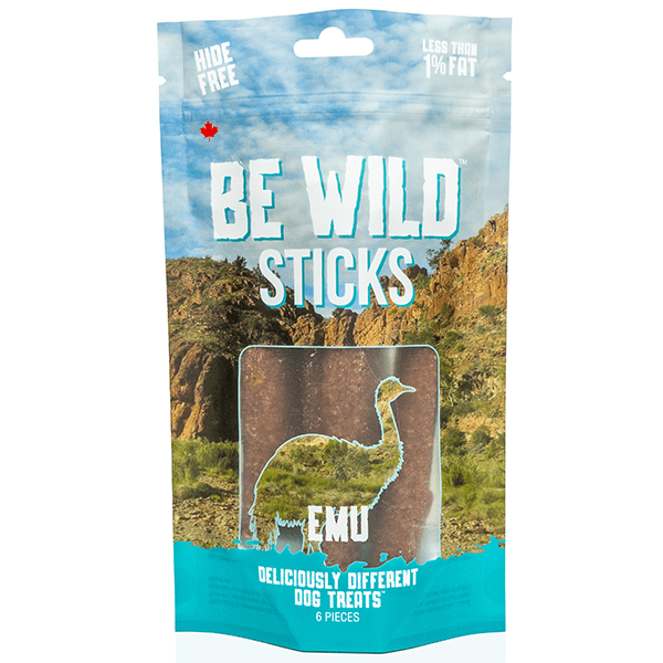 This&That Canine Co. Be Wild Exotic Crunchy Emu Dog Treat Sticks