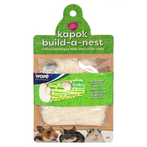 Ware Kapok Build - A - Nest Toy and Bedding Set for Small Pet Companions
