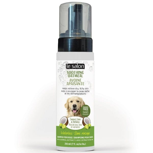 Le Salon Premium Soothing Oatmeal-Based Waterless Shampoo Specially Formulated for Dogs