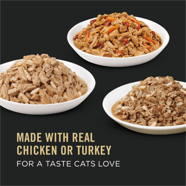Purina Pro Plan Complete Essentials 24-Can Variety Pack of Chicken & Turkey Flavor Canned Cat Food