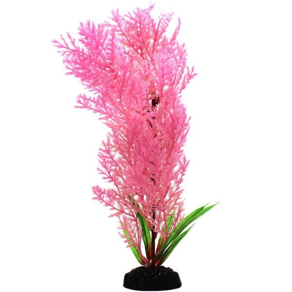 12 - inch Pink Wisteria - style Plastic Aquarium Plants for a Vivid Aquarium