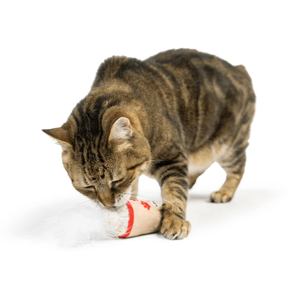 Huxley & Kent Meh' Nog Plush Cat Toy for Festive Feline Fun