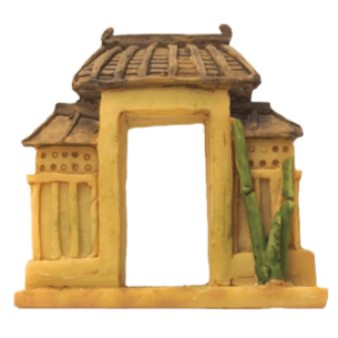 Fish Gear Decorative Aquarium Entrance Way Ornament for Aquatic Environments