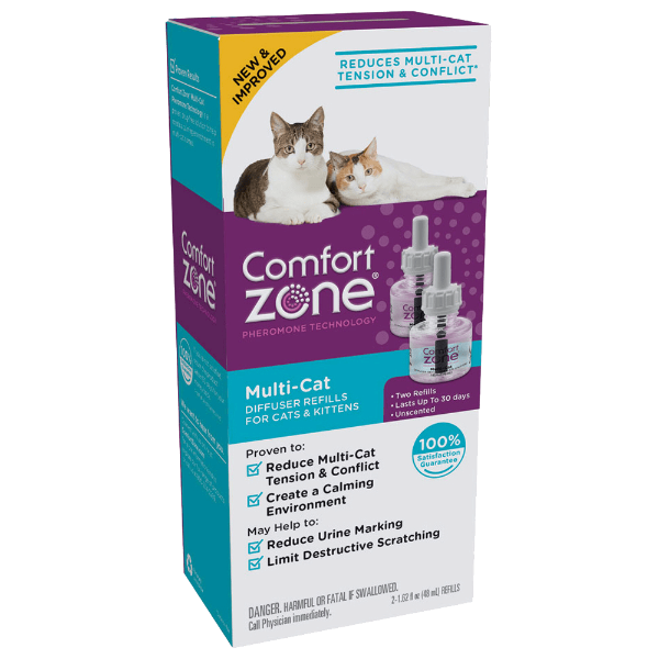 Comfort Zone Multi-Cat Pheromone Diffuser Kit for Peaceful Feline Coexistence