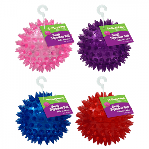 Adorable Small Squeaky Ball for Dogs with Spiky Texture