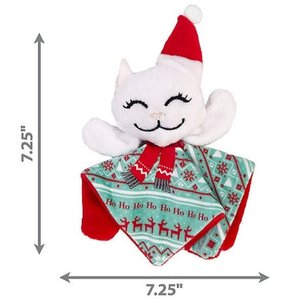 KONG Premium Santa Kitty Cat Toy with Crackling Sounds for Holiday Fun