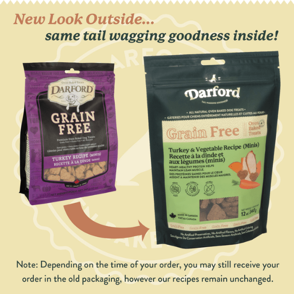 Darford Premium Grain-Free Oven-Baked Miniature Turkey-Shaped Dog Treats