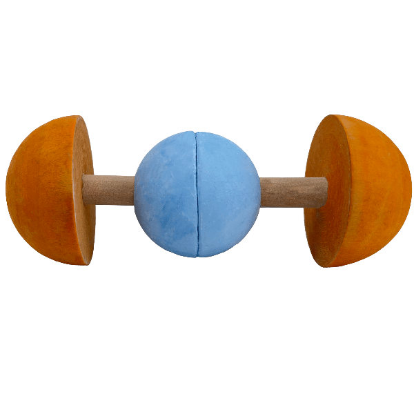 Pet - Safe Moss Hollow Rock & Roller Dumbell for Small Animals