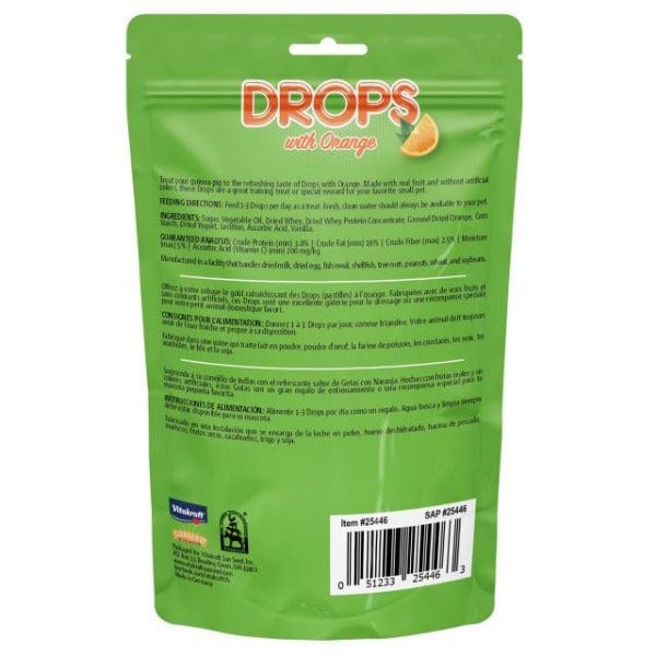 Vitakraft Guinea Pig Orange - Flavored Drops Treats, A Yummy Snack for Your Furry Friend