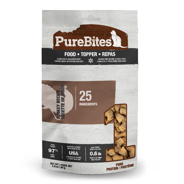 PureBites Freeze - Dried Turkey Recipe: A Premium Cat Food Topper
