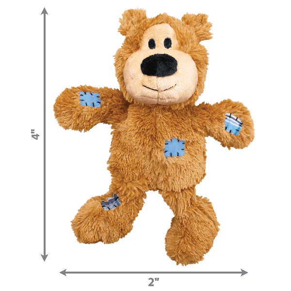 KONG Durable and Squeaky Wild Knots Bear Dog Toys