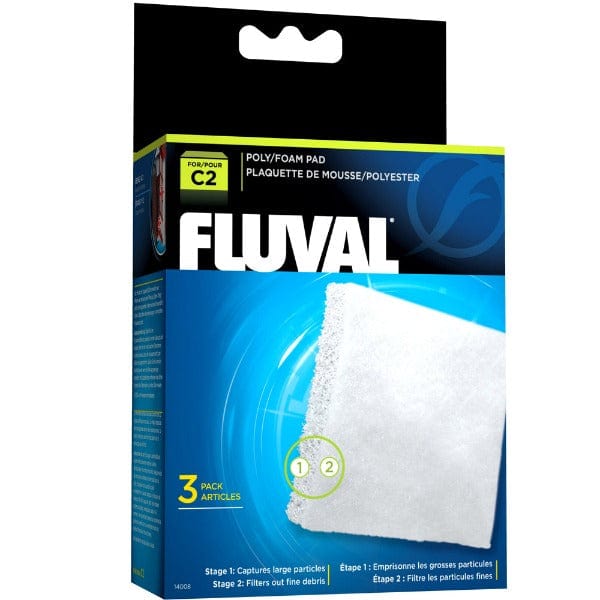 Fluval C Series High - Efficiency Poly/Foam Filter Pad 3 - Pack