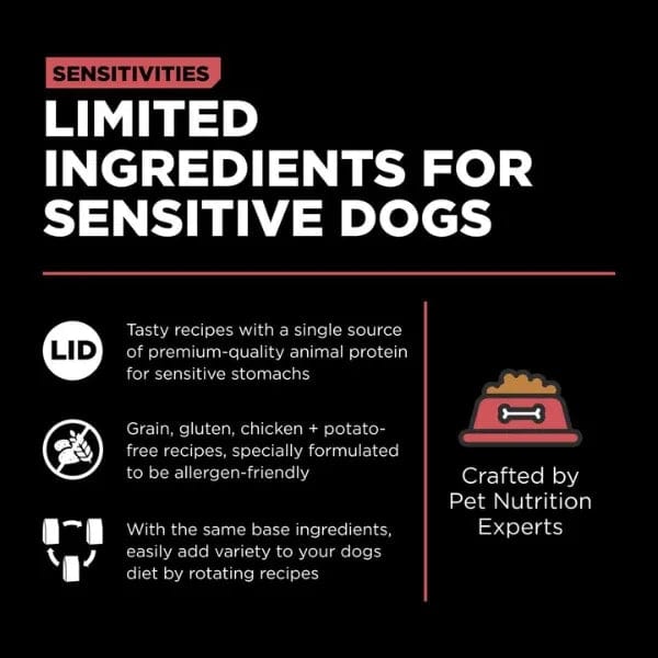 Go! Solutions High - Quality Sensitivities Limited Ingredient Grain - Free Dry Dog Food with Salmon Recipe