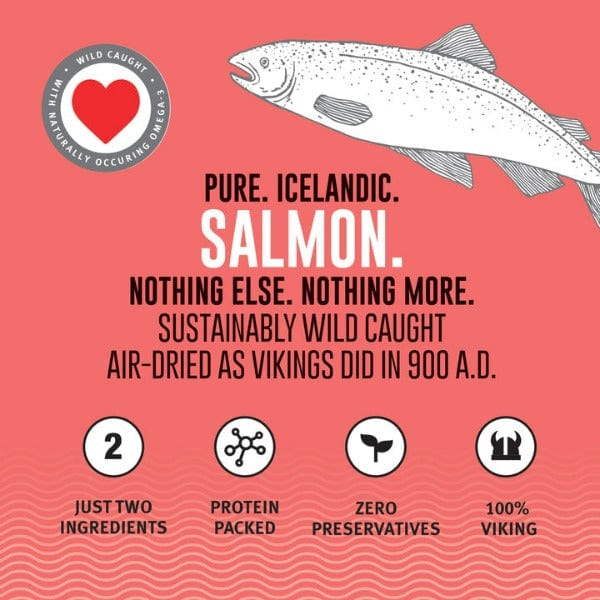 Icelandic Handmade Salmon Mini Fish Chips - Low - Calorie Dog Treats