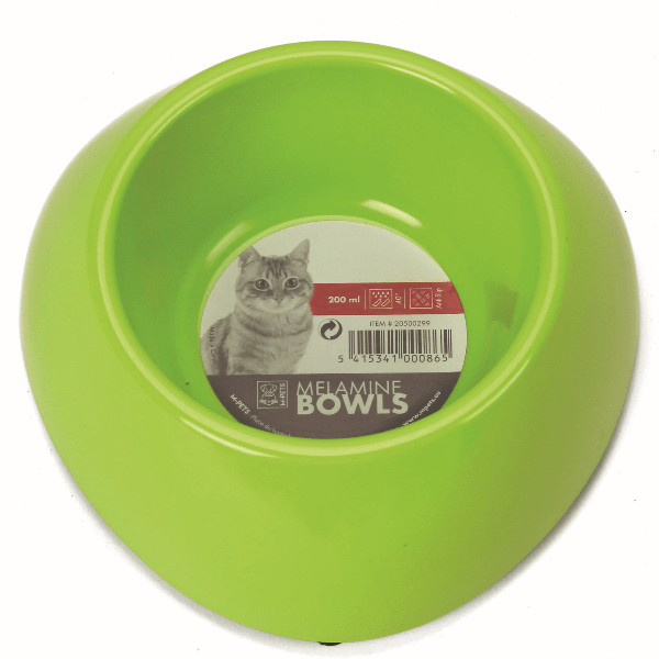 M-PETS Small Non-Slip Melamine Pet Food and Water Bowl