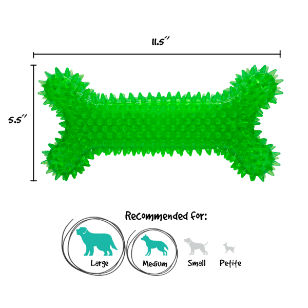 Gnawsome Mega Squeaker Dog Chew Bone - Ideal Interactive Toy for Canines