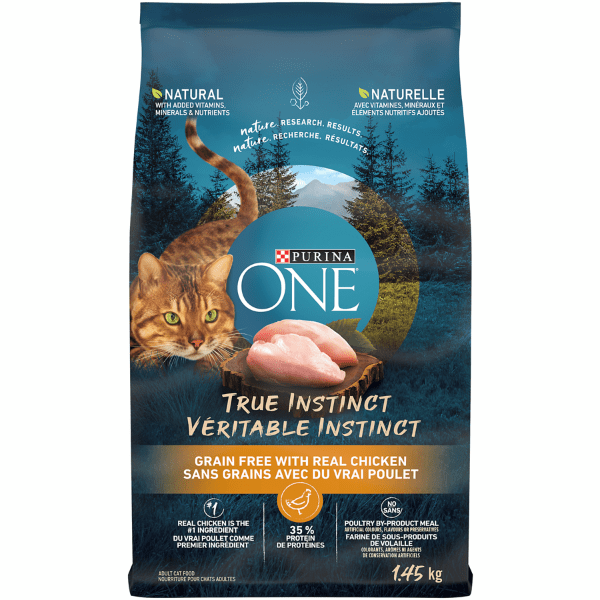 Purina ONE True Instinct Grain-Free Dry Cat Food with Real Chicken, 1.45kg - Premium Feline Nutrition