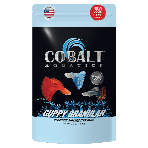Cobalt Aquatics Premium Select Granular Food for Guppies and Live-Bearing Fish