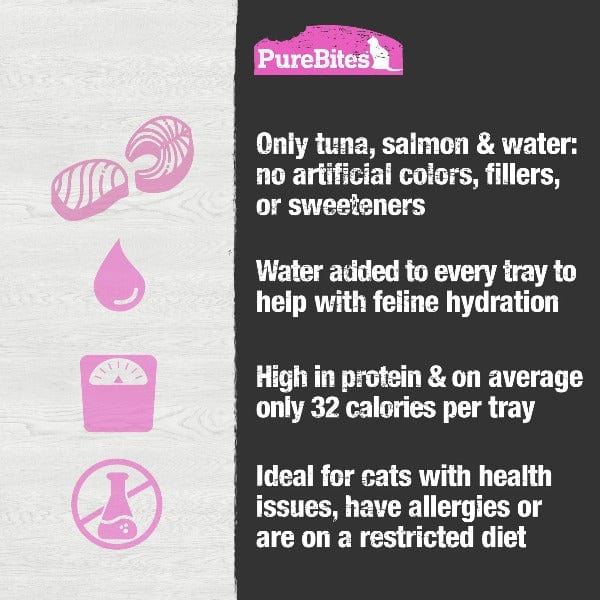 Purebites Premium Mixers for Cats: Delightful Wild Tuna and Salmon Blends