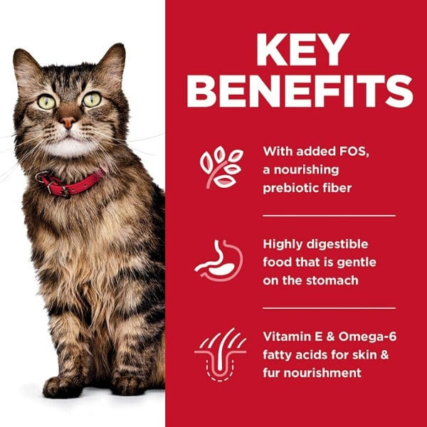 Hill's Science Diet Dry Cat Food: Chicken Recipe for Adult Cats with Sensitive Stomach & Skin