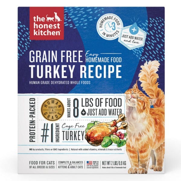 The Honest Kitchen Human-Grade Grain-Free Dehydrated Turkey Cat Food