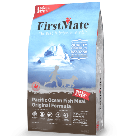 FirstMate Limited Ingredient Diet Pacific Ocean Fish Meal Small Bites Dry Dog Food, 2.3kg