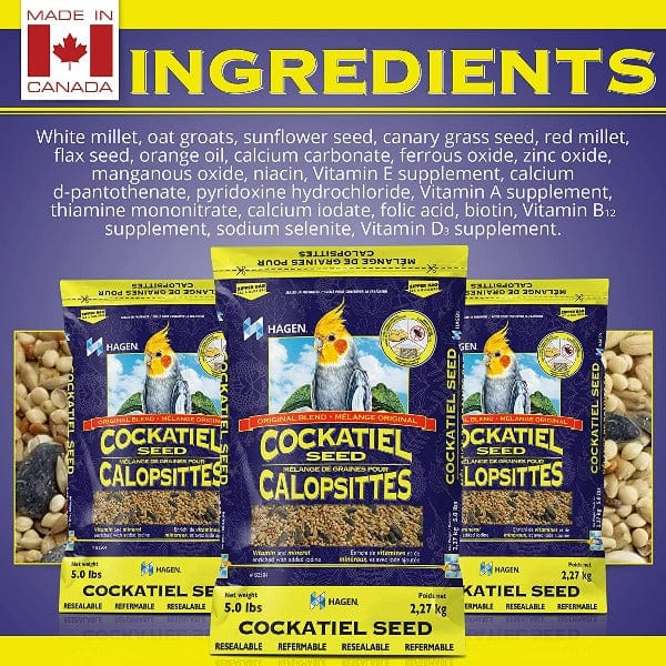High - Quality Hagen VME Seed Blend for Cockatiels - Staple Diet