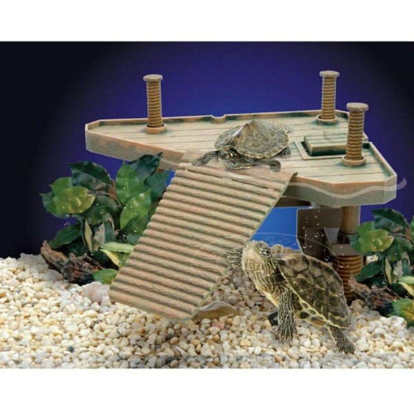 Penn Plax Reptology Adjustable Floating Turtle Pier for Small Reptiles