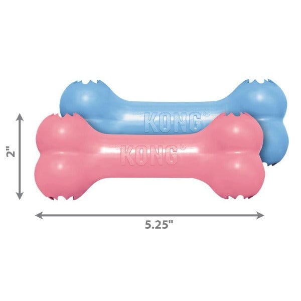 KONG Puppy Interactive Goodie Bone Chew Dog Toy for Small Puppies