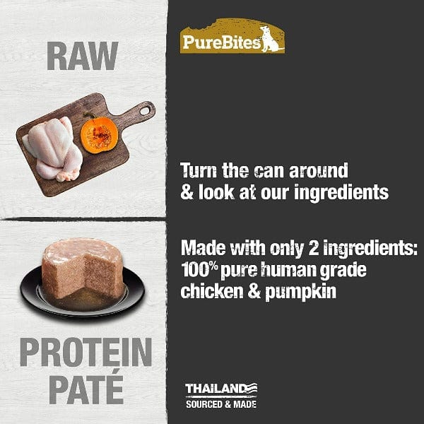 PureBites Premium Pure Protein Chicken and Pumpkin Pâté for Canine Delights