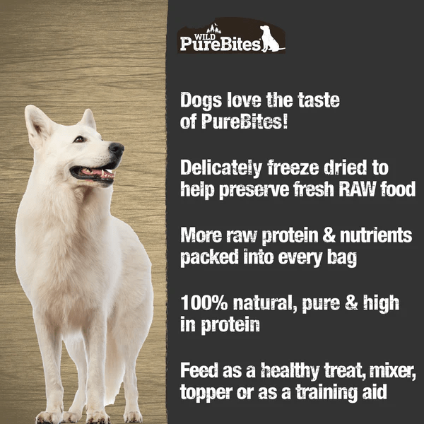 PureBites 60g Wild Freeze - Dried USA Bison Liver Dog Treats