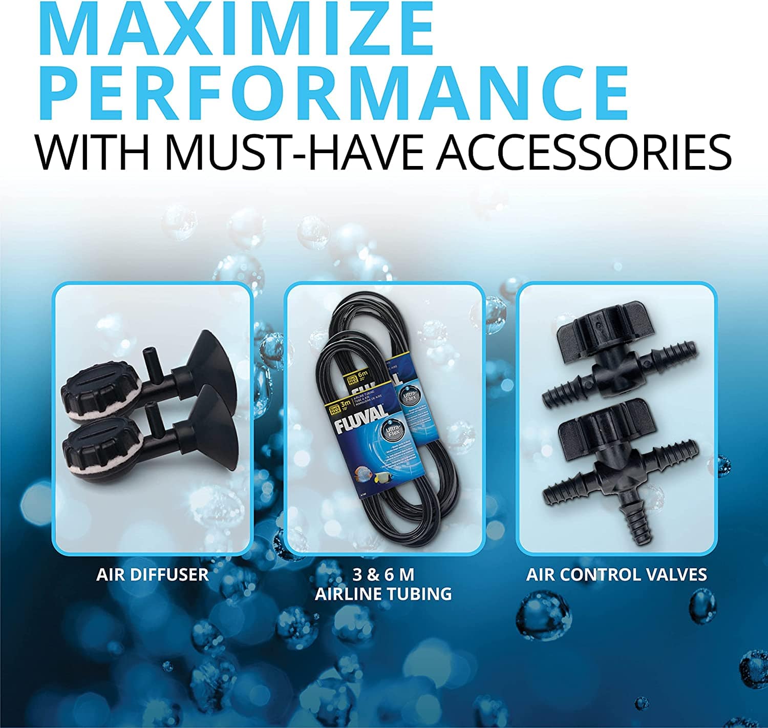 Fluval High - Performance A Series Aquarium Air Pump for Optimal Oxygenation