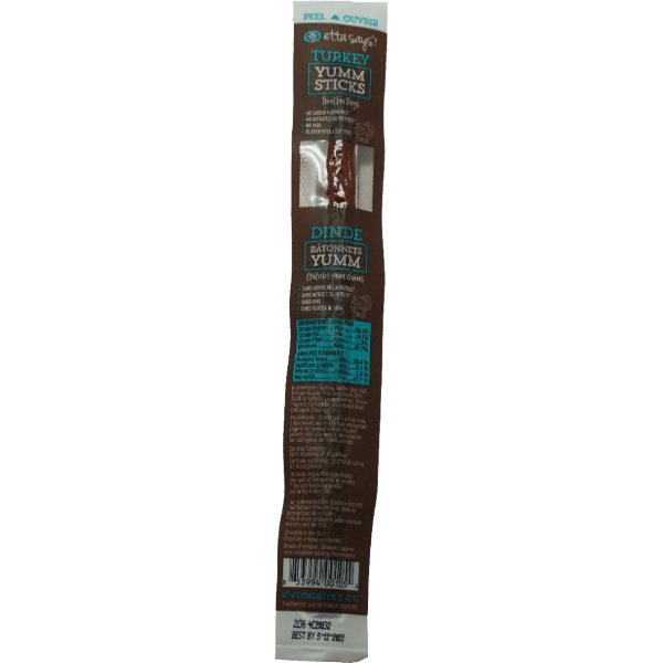 Etta Says! Delicious Yummy Turkey Flavored Dog Treat Sticks