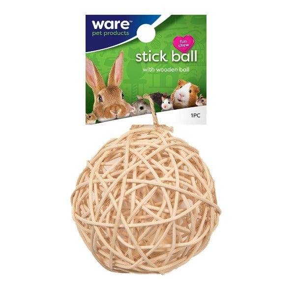100% Willow Renewable Ware Stick Ball Pet Chew Toy with Surprise Inside