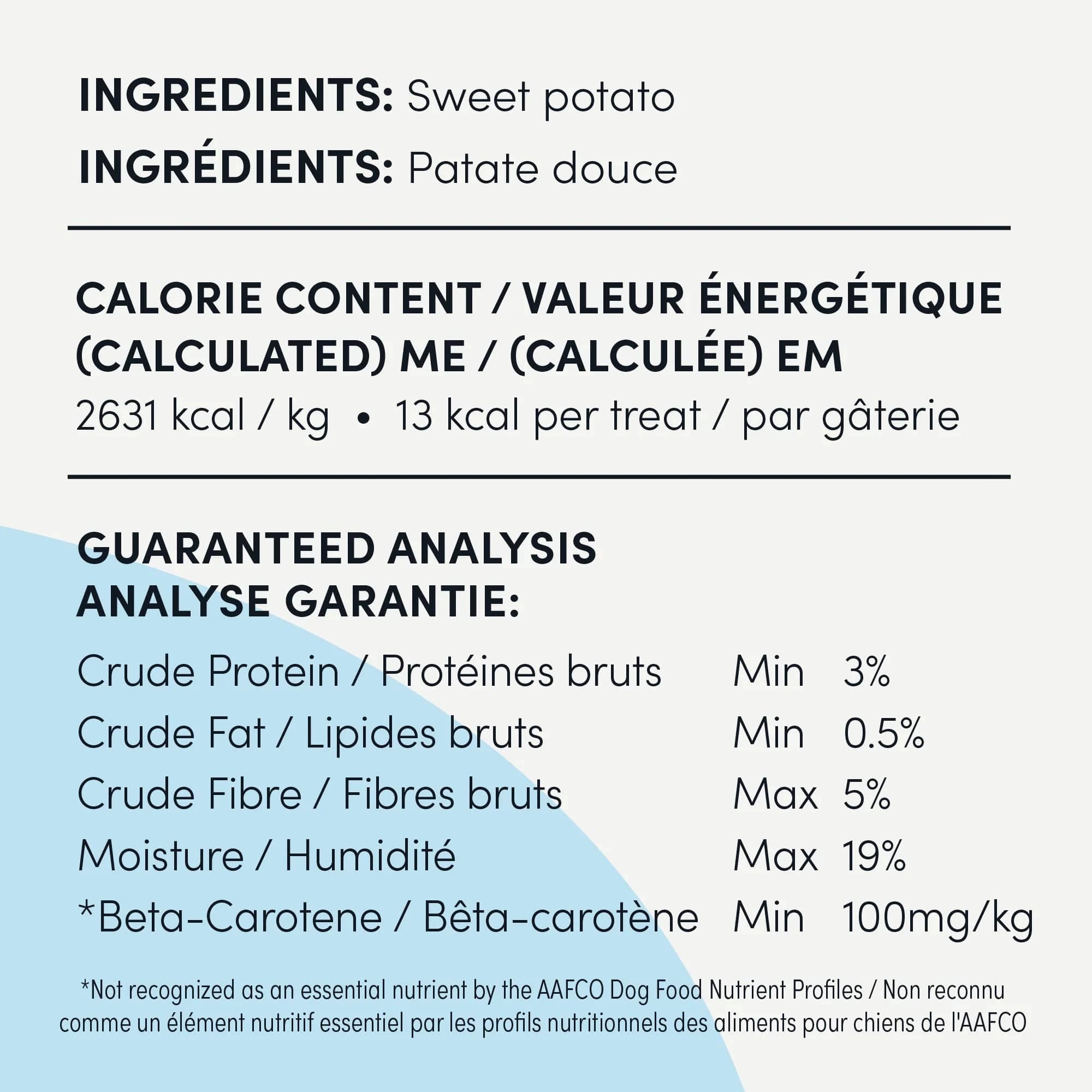 Crumps' Naturals All - Natural Sweet Potato Fries, a Delicious Dog Treat for Small Dogs and Puppies (Special Order)
