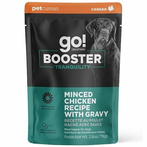 Go! Solutions Tranquility Booster: Minced Chicken with Gravy Dog Food Topper