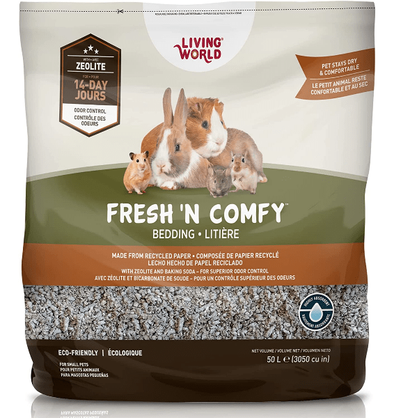 Living World Environmentally-Friendly Fresh and Comfy Bedding for Small Animals, Reptiles, Birds, and Cats in Tan Color
