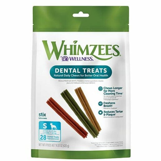 Whimzees Natural Stix Dental Chew for Dogs - All - Natural Oral Care