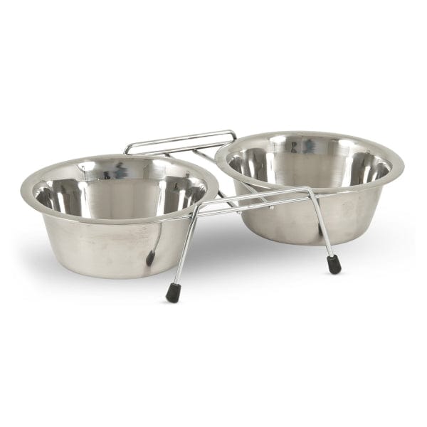 High - Quality Kumar Stainless Steel Double - Serving Diner Bowls