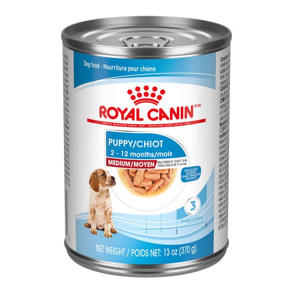 Royal Canin 370g Canned Dog Food with Thin Slices in Gravy for Medium Puppies